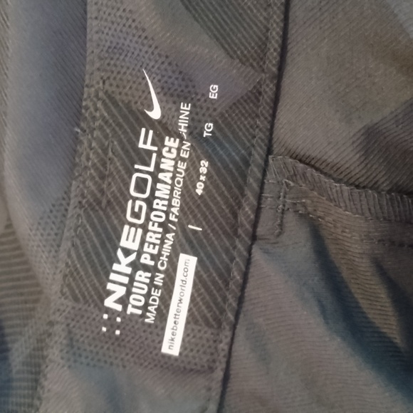 Nike Golf Tour‎ Performance Flat Front Chino Pants Printed Sz 36/32 - Picture 4 of 8